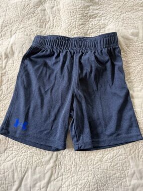 Under Armour Navy Shorts with Royal Blue Logo